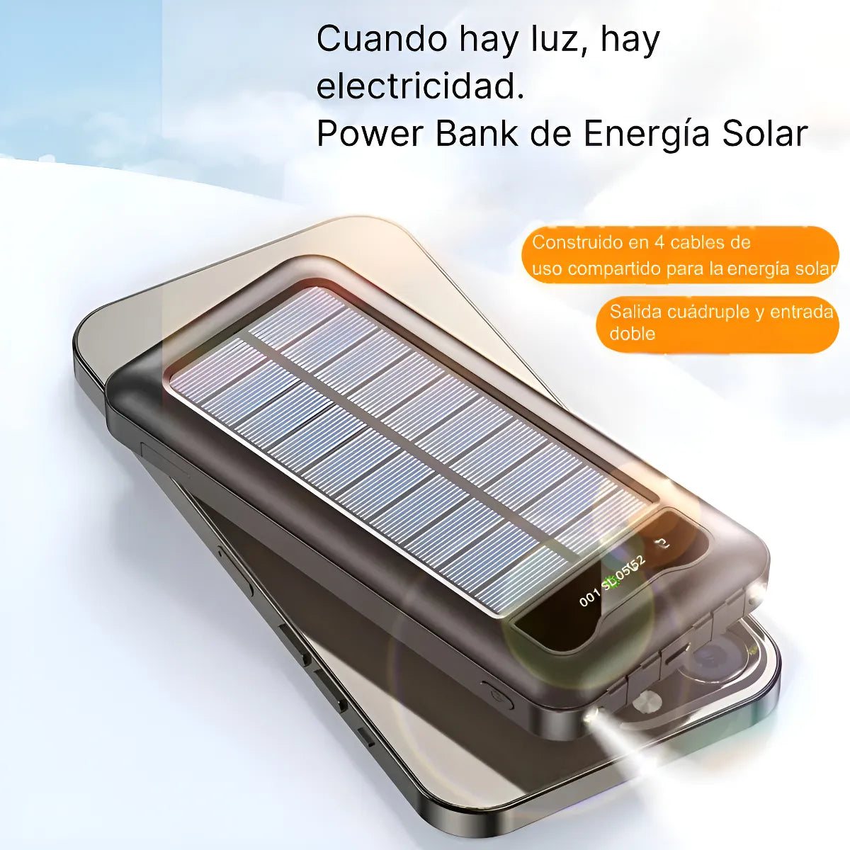 Powerbank Solar Cargador Para Celular