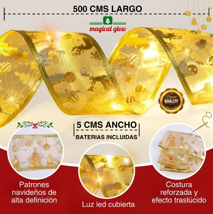 Luz Navideña De Cinta 5 Mts